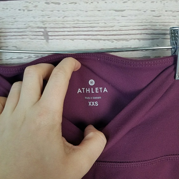 Athleta Chaturanga Plum Burgundy High Rise Legging - Picture 3 of 3